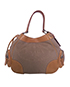 Jacquard Logo Shoulder Bag, front view